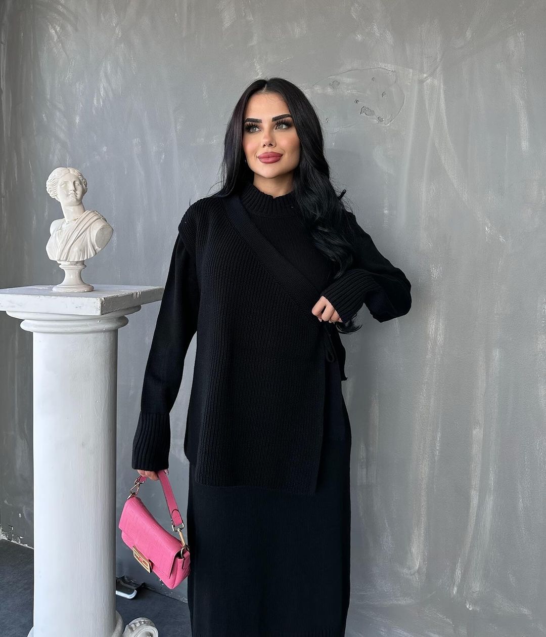 طقم تريكو تركي راقٍ للمغربية العاشقة للموضة والأنوثة