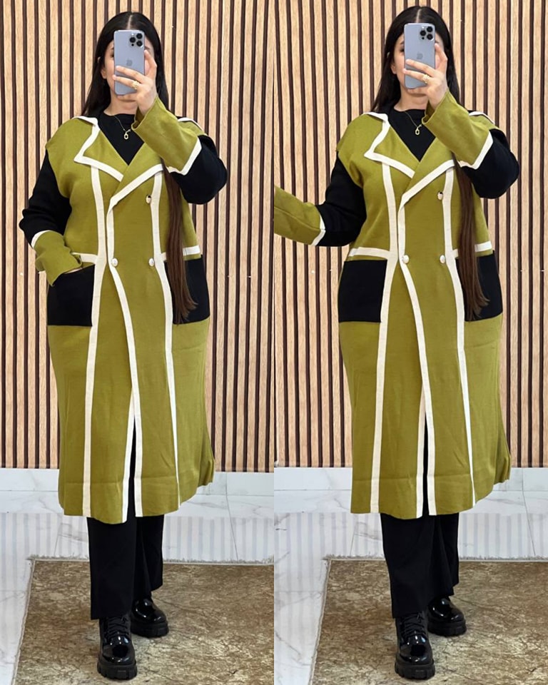 أنصومبل كارديغان طويل 3 بياس – ألوان متناسقة لكل إطلالة شتوية راقية