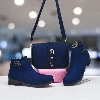 طقم بوت وشنطة بألوان جذابة لإطلالة يومية مميزة