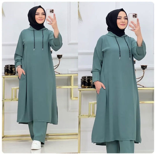 طقم تونيك وبنطلون واسع… أناقة مريحة تلائم إطلالتك اليومية