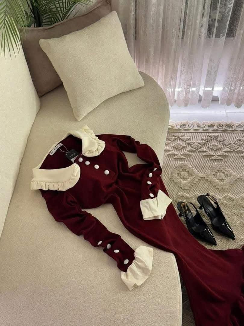 فستان روب لوكس Rob Lux: أناقة مخملية راقية ومميزة