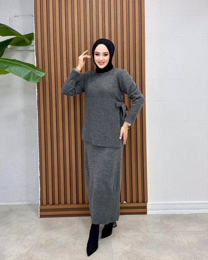 طقم تريكو تركي راقٍ للمغربية العاشقة للموضة والأنوثة