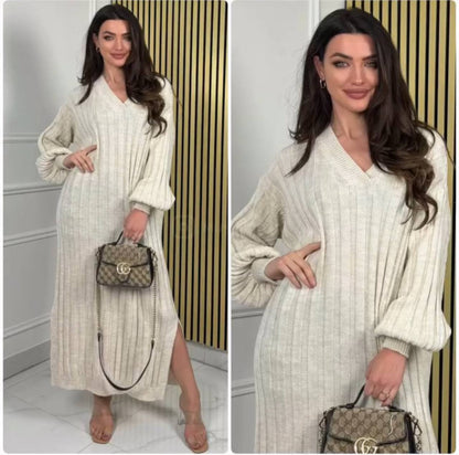 فستان تريكو تركي بألوان عصرية – قطعة أساسية في دولابك لمختلف الفصول