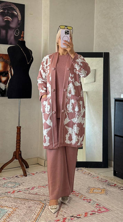 أنصومبل تركي فاخر بثلاث قطع - أناقة بألوان متعددة وجودة عالية بسعر لا يُقارن