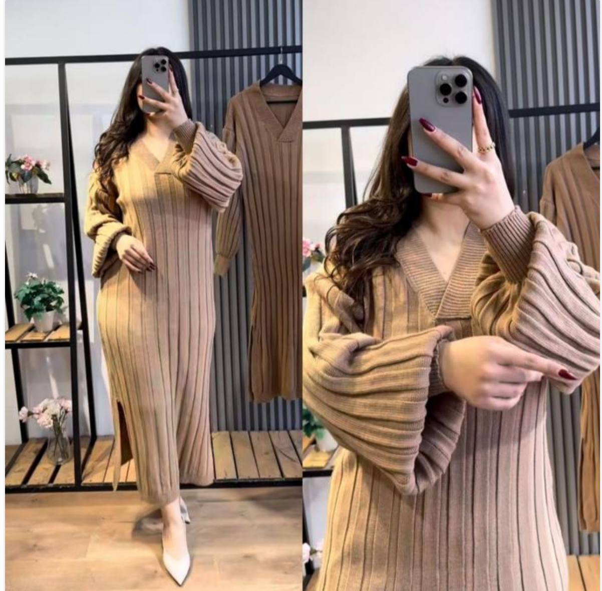 فستان تريكو تركي بألوان عصرية – قطعة أساسية في دولابك لمختلف الفصول