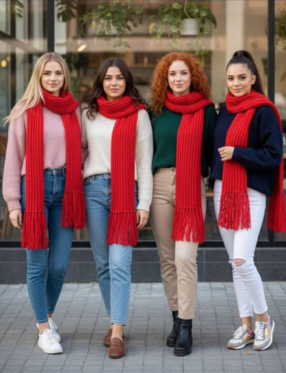 وشاح “ميكازا” الأحمر – توقيع الأناقة الجريئة لهذا الموسم